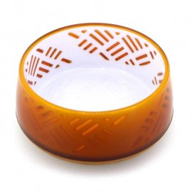 DoggyMan Japanese Art Designed миска для собак і котів, жовто-коричневий