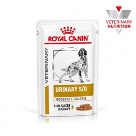 Royal Canin URINARY S/O MODERATE CALORIE лечебный влажный корм для собак (кусочки в соусе)