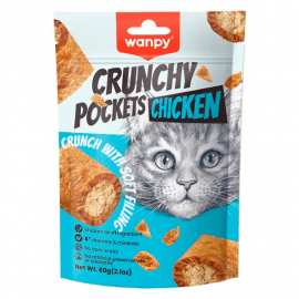 Wanpy Crunchy Pockets Chicken ласощі для котів КУРКА