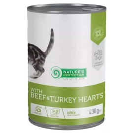 Natures Protection (Нейчез Протекшин) KITTEN BEEF & TURKEY HEARTS (ГОВЯДИНА И СЕРДЦЕ ИНДЕЙКИ) влажный корм для котят