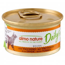 Almo Nature Daily MOUSSE TURKEY консервы для кошек ИНДЕЙКА, мусс
