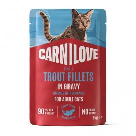 Carnilove Gravy Trout with Echinacea влажный корм для кошек, филе в соусе ФОРЕЛЬ и ЭХИНАЦЕЯ