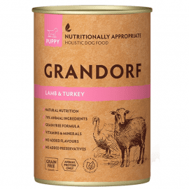 Grandorf (Грандорф) Lamb & Turkey Puppy консерва для щенят ЯГНЕНОК и ИНДЕЙКА