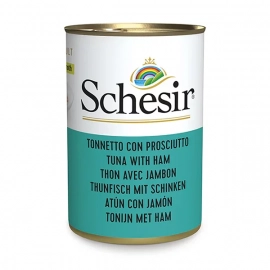 Schesir (Шезир) Tuna with Ham консервы для кошек ТУНЕЦ И ВЕТЧИНА В БУЛЬОНЕ