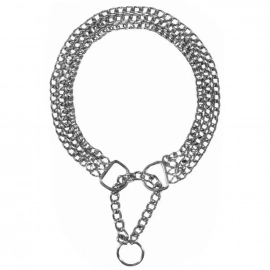 Trixie Ошейник цепь-удавка тройная, хром