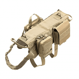 Fovis Derby Heavy Duty тактична шлея-жилет для собак із сумками для дресирування, хакі