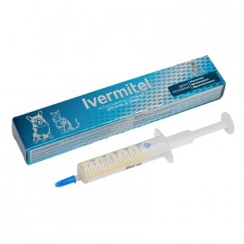 Modes Ivermitel антигельминтная суспензия для кошек, собак, котят и щенков ВКУС МЯСА