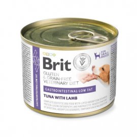 Brit Veterinary Diet Gastrointestinal Low Fat низькожирні консерви для собак малих порід із проблемами травлення ТУНЕЦЬ І ЯГНЯ