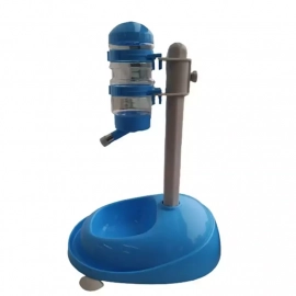 Animal Поїлка годіниця на підставці, блакитна