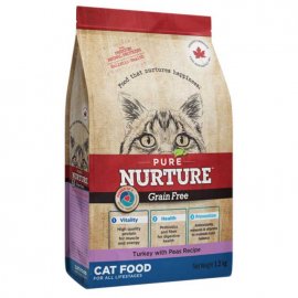 Pure Nurture Grain Free Turkey & Peas сухий беззерновий корм для котів ІНДИЧКА та ГОРОХ