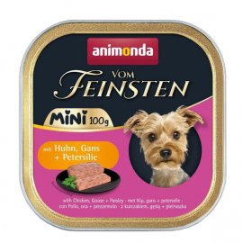 Animonda Vom Feinsten Adult Mini Huhn, Gans & Petersilie вологий корм для собак міні порід КУРКА, ГУСАК і ПЕТРУШКА