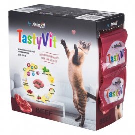 AnimAll TastyVit Beef вітамінізовані ласощі для котів ЯЛОВИЧИНА