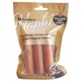 Flamingo Лакомство для собак ЛОСОСЕВЫЕ ТРУБОЧКИ ФАРШИРОВАННЫЕ РИСОМ
