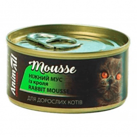 AnimAll Mousse Rabbit вологий корм для котів КРОЛИК, мус