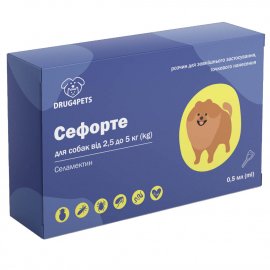 Drug4Pets Сефорте капли от блох, клещей и гельминтов для собак