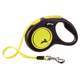 Flexi NEW NEON поводок-рулетка для собак, лента, желтый