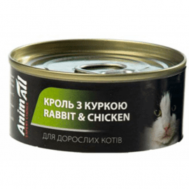 AnimAll Rabbit & Chicken влажный корм для кошек КРОЛИК и КУРИЦА