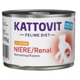 Kattovit Veterinary Niere Renal Chicken вологий лікувальний корм для котів із захворюваннями нирок КУРКА
