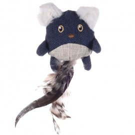 Flamingo Jeany Mouse м'яка іграшка з котячою м'ятою для кішок МИША З ПІР`ЯМИ