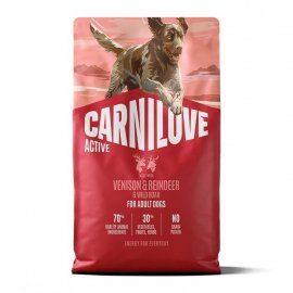 Carnilove Active Venison & Reindeer & Wild Boar сухий беззерновий корм для собак ОЛЕНИНА та ДИКИЙ КАБАН