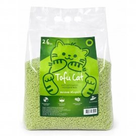 Tofu Cat Соєвий наповнювач для котячого туалету ЗЕЛЕНЕ ЯБЛУКО
