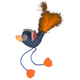 AnimAll Fun іграшка з пір’ям для котів ПТАШКА