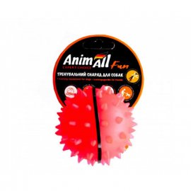 AnimAll Fun игрушка для собак МЯЧ-КАШТАН, коралловый