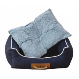 AnimAll Nena лежак для собак з ручкою-мотузкою, темно-синій