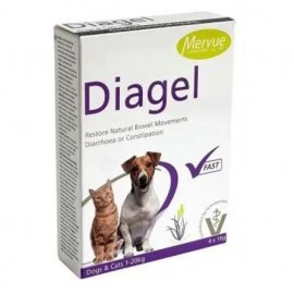 Mervue Diagel пищевая добавка для лечения диареи или запора у собак и кошек