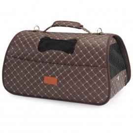 Camon (Камон) Сумка-переноска стеганая для животных, коричневый