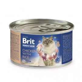 Brit Premium Cat Chicken & Rice консерви для кішок, паштет КУРКА та РИС