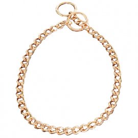 Sprenger круглое звено цепочка-ошейник для собак ПОЗОЛОЧЕННАЯ СТАЛЬ 1,5 мм