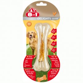 8in1 (8 в 1) Delights Strong Кость с куриным мясом Усиленная - лакомства для собак