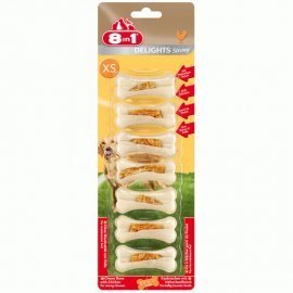 8in1 (8 в 1) Delights Strong XS Косточки с куриным мясом - лакомства для собак