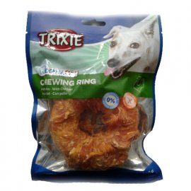 Trixie Denta Fun Chewing Ring with Chicken - кость-кольцо с курицей - лакомство для собак