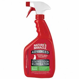 Natures Miracle ADVANCED FORMULA STAIN&ODOR 8in1 устранитель пятен и запахов с усиленной формулой для кошек, спрей