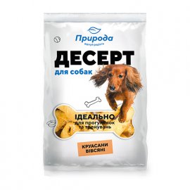 Природа - Десерт Круасан овсяный для собак всех пород в виде печенья