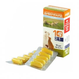 Дивопрайд СВІЧКИ РЕКТАЛЬНІ для собак та котів (10 шт х 2,1 г)