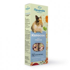 Природа КОЛОСОК МУЛЬТИВИТАМИН лакомство для грызунов, 1 уп. (2 шт.)