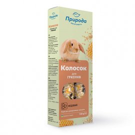 Природа КОЛОСОК МЕДОВЫЙ лакомство для грызунов, 1 уп. (2 шт.)