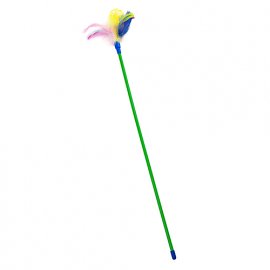 Природа паличка з пір'ям іграшка для котів