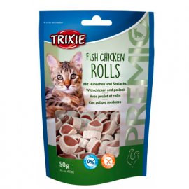 Trixie Premio Rolls - рулети для кішок курка та мінтай