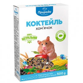Природа КОКТЕЙЛЬ корм для хомяков, 500 г