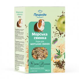 Природа МОРСКАЯ СВИНКА + БИОТИН корм для длинношерстных морских свинок, 500 г