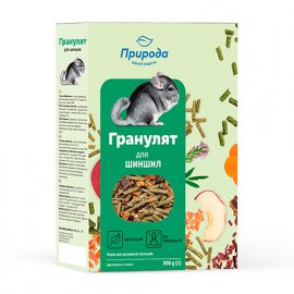 Природа ГРАНУЛЯТ корм для шиншилл, 500 г