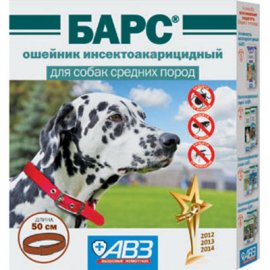 АВЗ Барс нашийник інсектоакарицидний для собак середніх порід