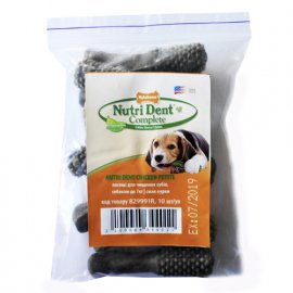 Nylabone (Нилабон) NUTRI DENT CHICKEN SMALL (НУТРИ ДЕНТ СМОЛ ЧИСТКА ЗУБОВ ВКУС КУРИЦЫ) лакомство для собак