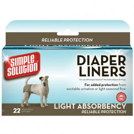 Simple Solution Disposable Diaper Liners-Light Flow - Гігієнічні прокладки для собак Надійний захист (22 шт.)