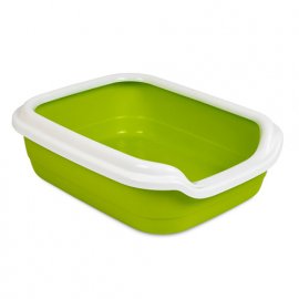 Природа COMFORT  туалет для кошек с рамкой, лайм