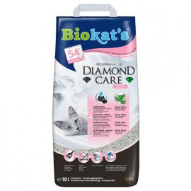BioKats Diаmond Care Fresh Комкующийся наполнитель для кошачьего туалета